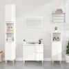 Armario De Baño | Mueble Baño Madera Contrachapada Blanco 65x33x60 Cm Cfw739988