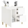 Armario De Baño | Mueble Baño Madera Contrachapada Blanco 65x33x60 Cm Cfw739988