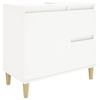 Armario De Baño | Mueble Baño Madera Contrachapada Blanco 65x33x60 Cm Cfw739989