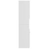 Armario De Baño | Mueble Baño Madera Contrachapada Blanco Brillo 30x30x130 Cm Cfw739995