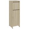 Armario De Baño | Mueble Baño Madera Contrachapada Color Roble 30x30x95 Cm Cfw740016