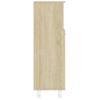 Armario De Baño | Mueble Baño Madera Contrachapada Color Roble 30x30x95 Cm Cfw740017