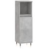 Armario De Baño | Mueble Baño Madera Contrachapada Gris Hormigón 30x30x100 Cm Cfw740022