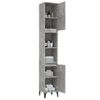 Armario De Baño | Mueble Baño Madera Contrachapada Gris Hormigón 30x30x190 Cm Cfw740030