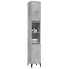 Armario De Baño | Mueble Baño Madera Contrachapada Gris Hormigón 30x30x190 Cm Cfw740030