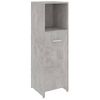 Armario De Baño | Mueble Baño Madera Contrachapada Gris Hormigón 30x30x95 Cm Cfw740034