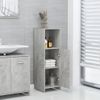 Armario De Baño | Mueble Baño Madera Contrachapada Gris Hormigón 30x30x95 Cm Cfw740034