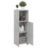 Armario De Baño | Mueble Baño Madera Contrachapada Gris Hormigón 30x30x95 Cm Cfw740034