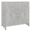 Armario De Baño | Mueble Baño Madera Contrachapada Gris Hormigón 60x33x61 Cm Cfw740036