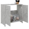 Armario De Baño | Mueble Baño Madera Contrachapada Gris Hormigón 60x33x61 Cm Cfw740036