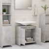 Armario De Baño | Mueble Baño Madera Contrachapada Gris Hormigón 60x33x61 Cm Cfw740037