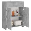 Armario De Baño | Mueble Baño Madera Contrachapada Gris Hormigón 60x33x80 Cm Cfw740038