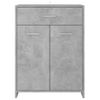 Armario De Baño | Mueble Baño Madera Contrachapada Gris Hormigón 60x33x80 Cm Cfw740038