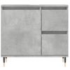 Armario De Baño | Mueble Baño Madera Contrachapada Gris Hormigón 65x33x60 Cm Cfw740039