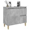 Armario De Baño | Mueble Baño Madera Contrachapada Gris Hormigón 65x33x60 Cm Cfw740041