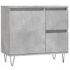 Armario De Baño | Mueble Baño Madera Contrachapada Gris Hormigón 65x33x60 Cm Cfw740042