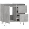 Armario De Baño | Mueble Baño Madera Contrachapada Gris Hormigón 65x33x60 Cm Cfw740042