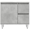 Armario De Baño | Mueble Baño Madera Contrachapada Gris Hormigón 65x33x60 Cm Cfw740042