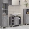 Armario De Baño | Mueble Baño Madera Contrachapada Gris Sonoma 60x32x53,5 Cm Cfw740060