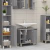 Armario De Baño | Mueble Baño Madera Contrachapada Gris Sonoma 60x32x53,5 Cm Cfw740060