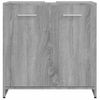 Armario De Baño | Mueble Baño Madera Contrachapada Gris Sonoma 60x33x60 Cm Cfw740061