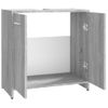 Armario De Baño | Mueble Baño Madera Contrachapada Gris Sonoma 60x33x60 Cm Cfw740061