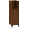 Armario De Baño | Mueble Baño Madera Contrachapada Marrón Roble 30x30x100 Cm Cfw740069