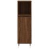 Armario De Baño | Mueble Baño Madera Contrachapada Marrón Roble 30x30x100 Cm Cfw740072