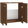 Armario De Baño | Mueble Baño Madera Contrachapada Marrón Roble 60x33x60 Cm Cfw740075