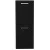 Armario De Baño | Mueble Baño Madera Contrachapada Negro 30x30x80 Cm Cfw740093