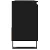 Armario De Baño | Mueble Baño Madera Contrachapada Negro 65x33x60 Cm Cfw740103