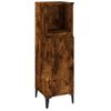 Armario De Baño | Mueble Baño Madera Contrachapada Roble Ahumado 30x30x100 Cm Cfw740106