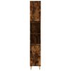 Armario De Baño | Mueble Baño Madera Contrachapada Roble Ahumado 30x30x190 Cm Cfw740109