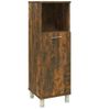 Armario De Baño | Mueble Baño Madera Contrachapada Roble Ahumado 30x30x95 Cm Cfw740110