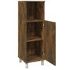 Armario De Baño | Mueble Baño Madera Contrachapada Roble Ahumado 30x30x95 Cm Cfw740110