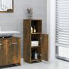 Armario De Baño | Mueble Baño Madera Contrachapada Roble Ahumado 30x30x95 Cm Cfw740111