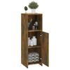 Armario De Baño | Mueble Baño Madera Contrachapada Roble Ahumado 30x30x95 Cm Cfw740111