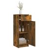 Armario De Baño | Mueble Baño Madera Contrachapada Roble Ahumado 32x34x90 Cm Cfw740113