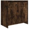 Armario De Baño | Mueble Baño Madera Contrachapada Roble Ahumado 60x33x61 Cm Cfw740116