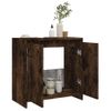 Armario De Baño | Mueble Baño Madera Contrachapada Roble Ahumado 60x33x61 Cm Cfw740116