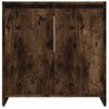 Armario De Baño | Mueble Baño Madera Contrachapada Roble Ahumado 60x33x61 Cm Cfw740116