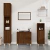 Armario De Baño | Mueble Baño Madera Contrachapada Roble Marrón 30x30x190 Cm Cfw740123