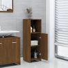 Armario De Baño | Mueble Baño Madera Contrachapada Roble Marrón 30x30x95 Cm Cfw740127