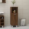 Armario De Baño | Mueble Baño Madera Contrachapada Roble Marrón 30x30x95 Cm Cfw740128