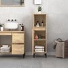 Armario De Baño | Mueble Baño Madera Contrachapada Roble Sonoma 30x30x100 Cm Cfw740133