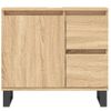 Armario De Baño | Mueble Baño Madera Contrachapada Roble Sonoma 65x33x60 Cm Cfw740145