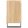 Armario De Baño | Mueble Baño Madera Contrachapada Roble Sonoma 65x33x60 Cm Cfw740145