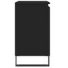 Armario De Baño | Mueble Baño Madera De Ingeniería Negro 58x33x60 Cm Cfw740171