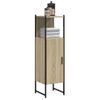 Armario De Baño | Mueble Baño Madera Ingeniería Roble Sonoma 33x33x120,5 Cm Cfw740185