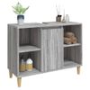 Armario De Almacenamiento | Armario De Lavabo Madera Contrachapada Gris Sonoma 80x33x60 Cm Cfw740297